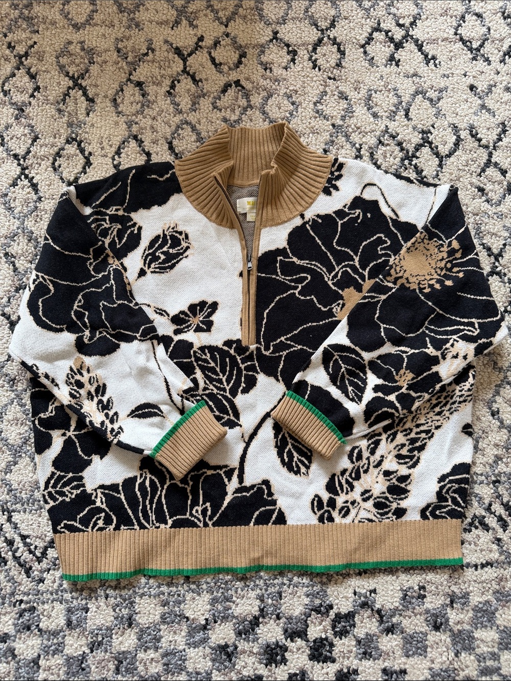 Maeve Anthropologie 1/4 Zip Sweater